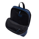 Kleiner Herrenrucksack THE BRIDGE Damiano-Linie aus blauem Leder