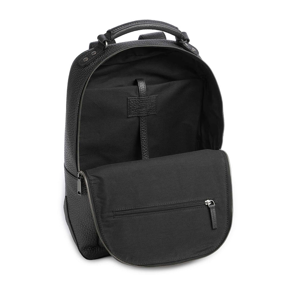 Zaino Uomo Porta PC 14" THE BRIDGE linea Manfredi in Pelle Nera