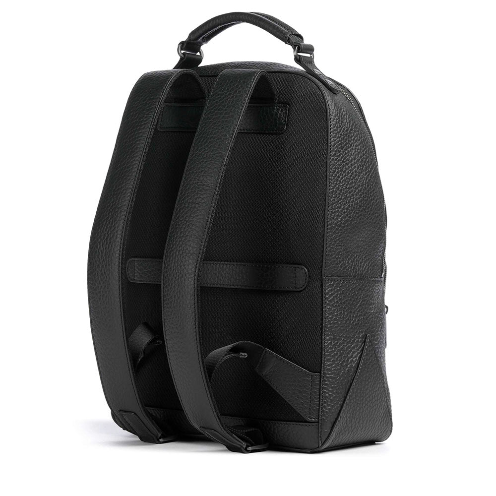 Zaino Uomo Porta PC 14" THE BRIDGE linea Manfredi in Pelle Nera