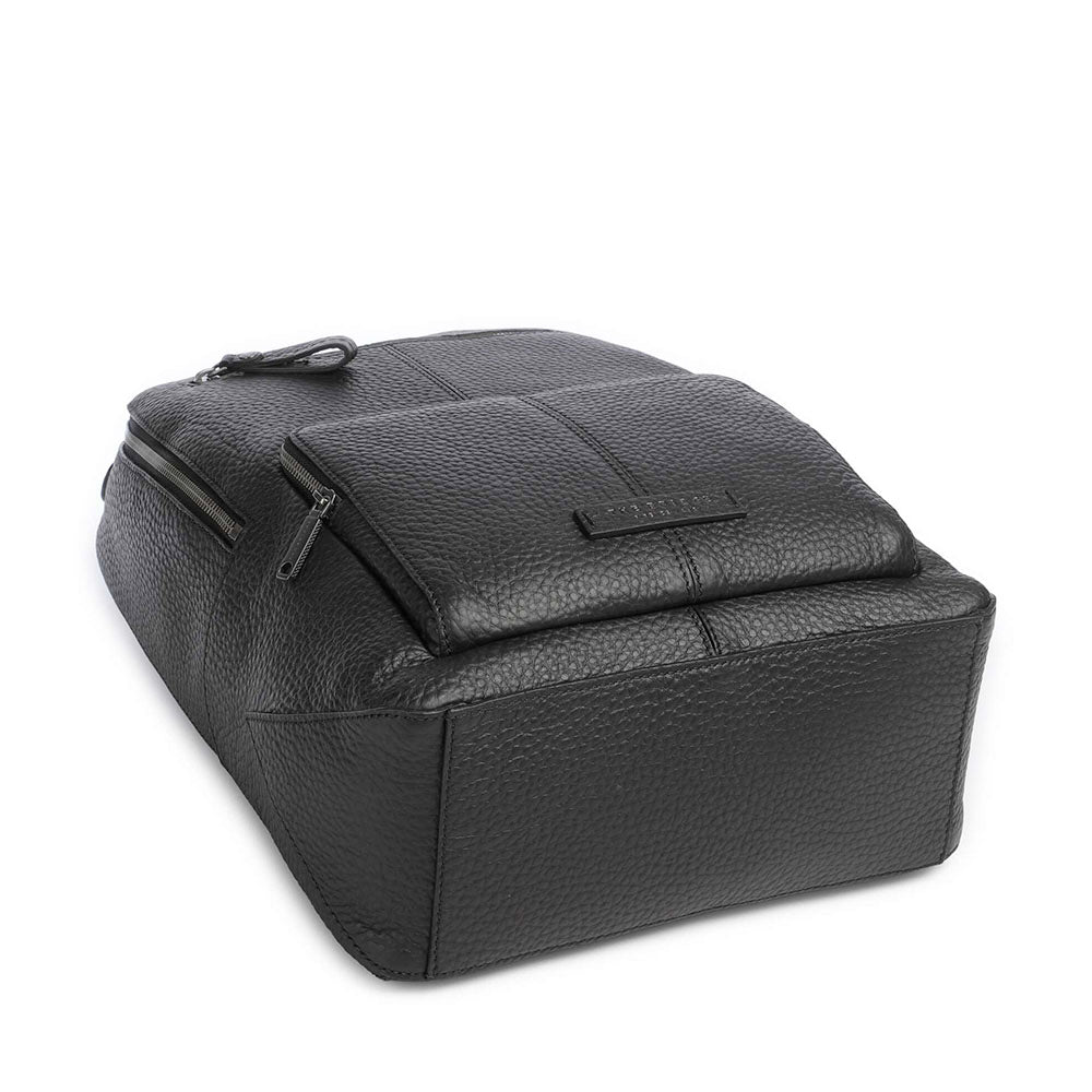 Zaino Uomo Porta PC 14" THE BRIDGE linea Manfredi in Pelle Nera