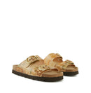 Damenschuhe 1A Classe Alviero Martini Doppelband-Hausschuhe mit Geo Classic-Aufdruck 0813
