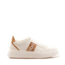 Damen-Sneaker 1A Classe Alviero Martini Geo Atlantis-Linie aus weißem gummiertem Stoff 0889