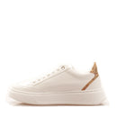 Damen-Sneaker 1A Classe Alviero Martini Geo Atlantis-Linie aus weißem gummiertem Stoff 0889