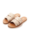 1A Classe Alviero Martini Damenhausschuhe mit Geo-Safari-Print-Bandbändern 0894