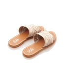 1A Classe Alviero Martini Damenhausschuhe mit Geo-Safari-Print-Bandbändern 0894