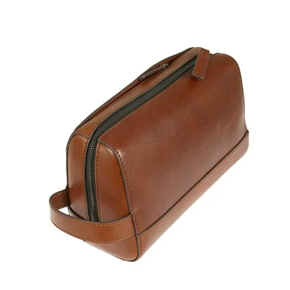 Necessaire Uomo THE BRIDGE linea Giacomo in Pelle Marrone