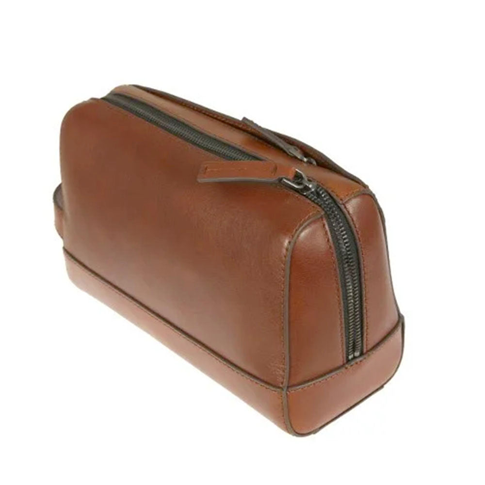 Necessaire Uomo THE BRIDGE linea Giacomo in Pelle Marrone