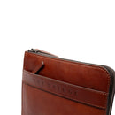 THE BRIDGE Medium Herren-Clutch aus der Giacomo-Linie in braunem Leder