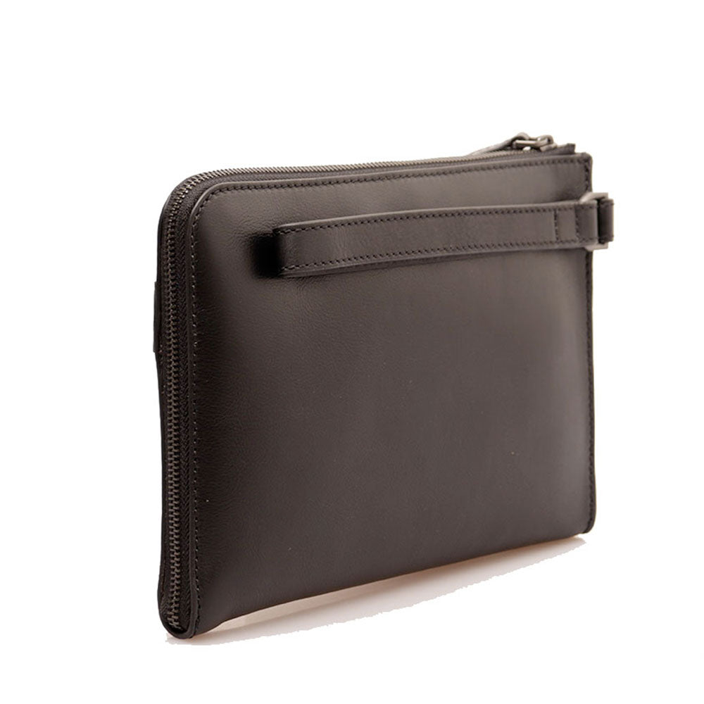 Pochette Uomo Media THE BRIDGE linea Giacomo in Pelle Nera