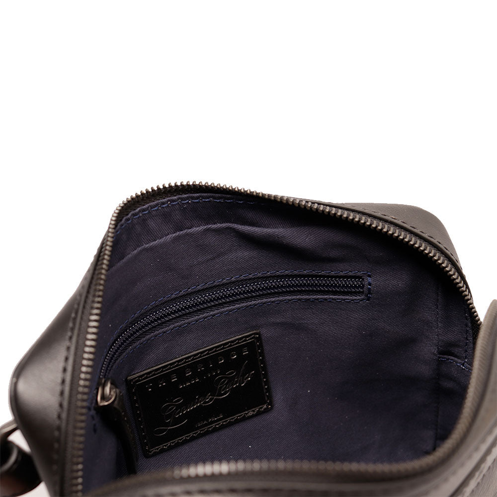 Pochette Uomo THE BRIDGE linea Giacomo in Pelle Nera