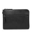 THE BRIDGE Herren-Clutch-Tasche der Damiano-Linie aus schwarzem Leder