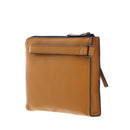 THE BRIDGE Herren-Clutch-Tasche der Damiano-Linie aus Curry-Gelb-Leder