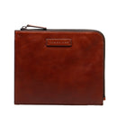 Pochette Unisex THE BRIDGE linea Filippo in Pelle Marrone