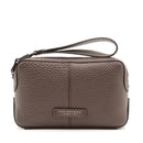 Pouch Uomo THE BRIDGE linea Manfredi in Pelle color Moka