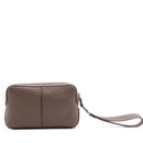 Pouch Uomo THE BRIDGE linea Manfredi in Pelle color Moka