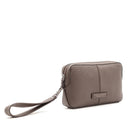 Pouch Uomo THE BRIDGE linea Manfredi in Pelle color Moka