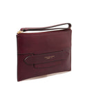 THE BRIDGE Mittelgroße Damen-Clutch mit Armband, Lucrezia-Linie, aus lila Leder