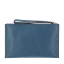 Pochette Donna Grande con Polsiera THE BRIDGE linea Lucrezia in Pelle color Sky