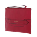 Pochette Donna Grande con Polsiera THE BRIDGE linea Lucrezia in Pelle color Berry