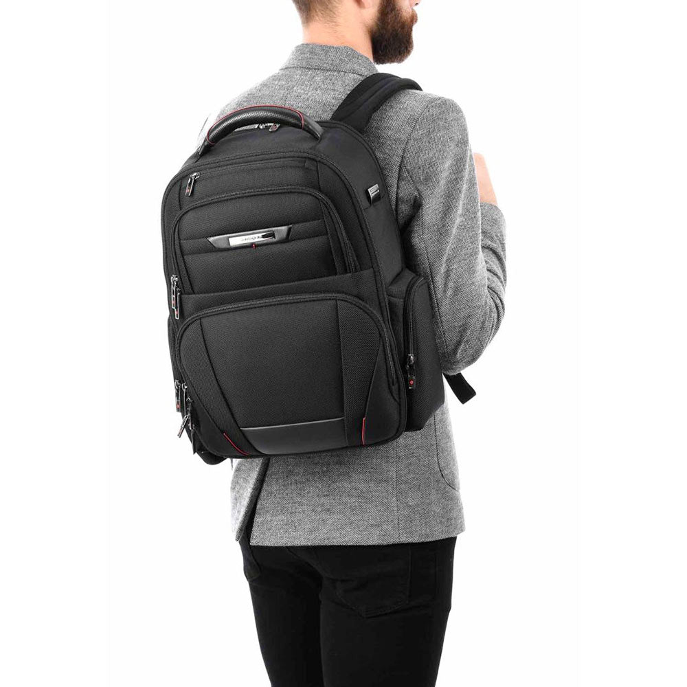 Zaino Business Porta Pc 15,6" SAMSONITE linea PRO-DLX 5 3V in Tessuto Nero