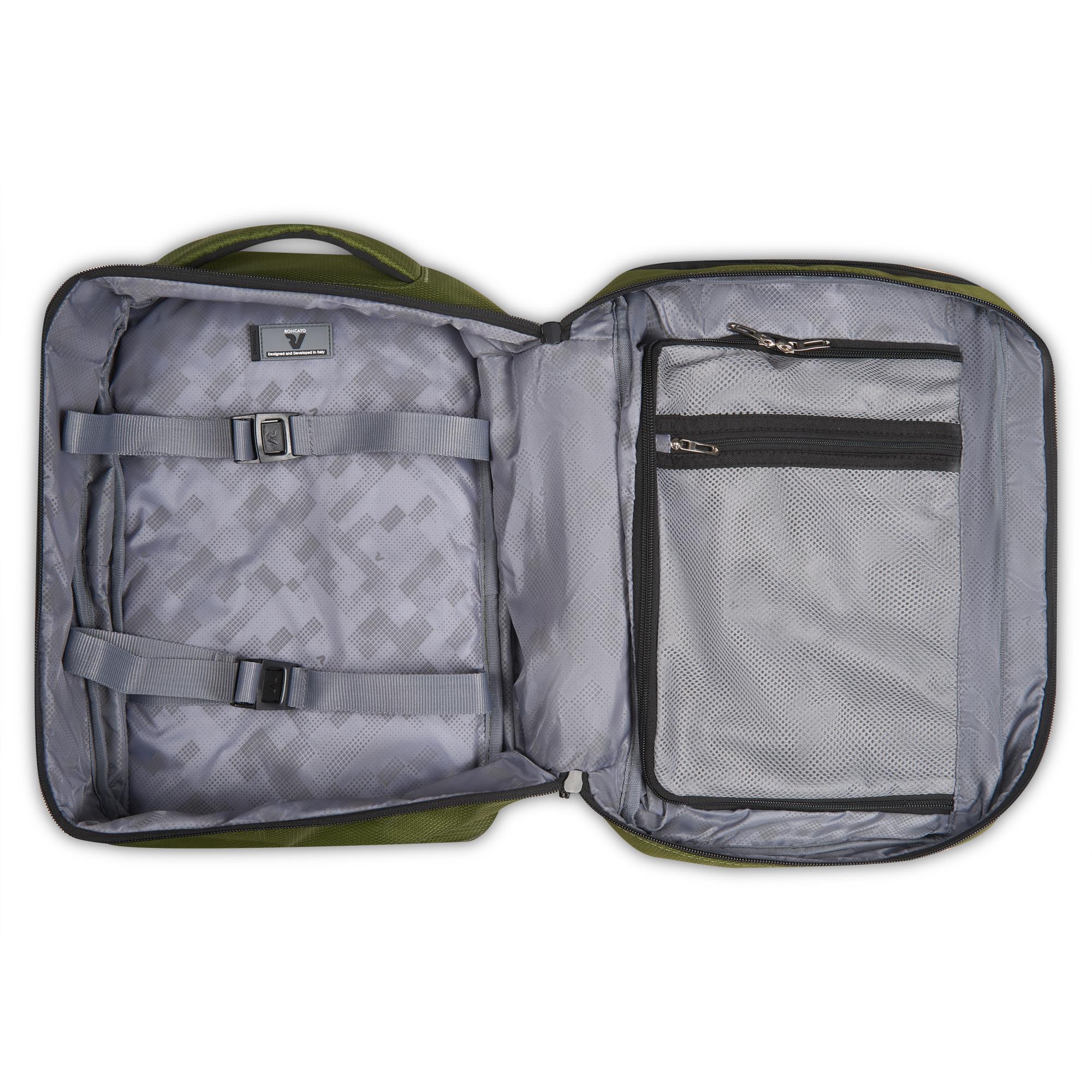 Ryanair Reiserucksack RONCATO Ironik 2.0 Grün 40x25x15-20 cm