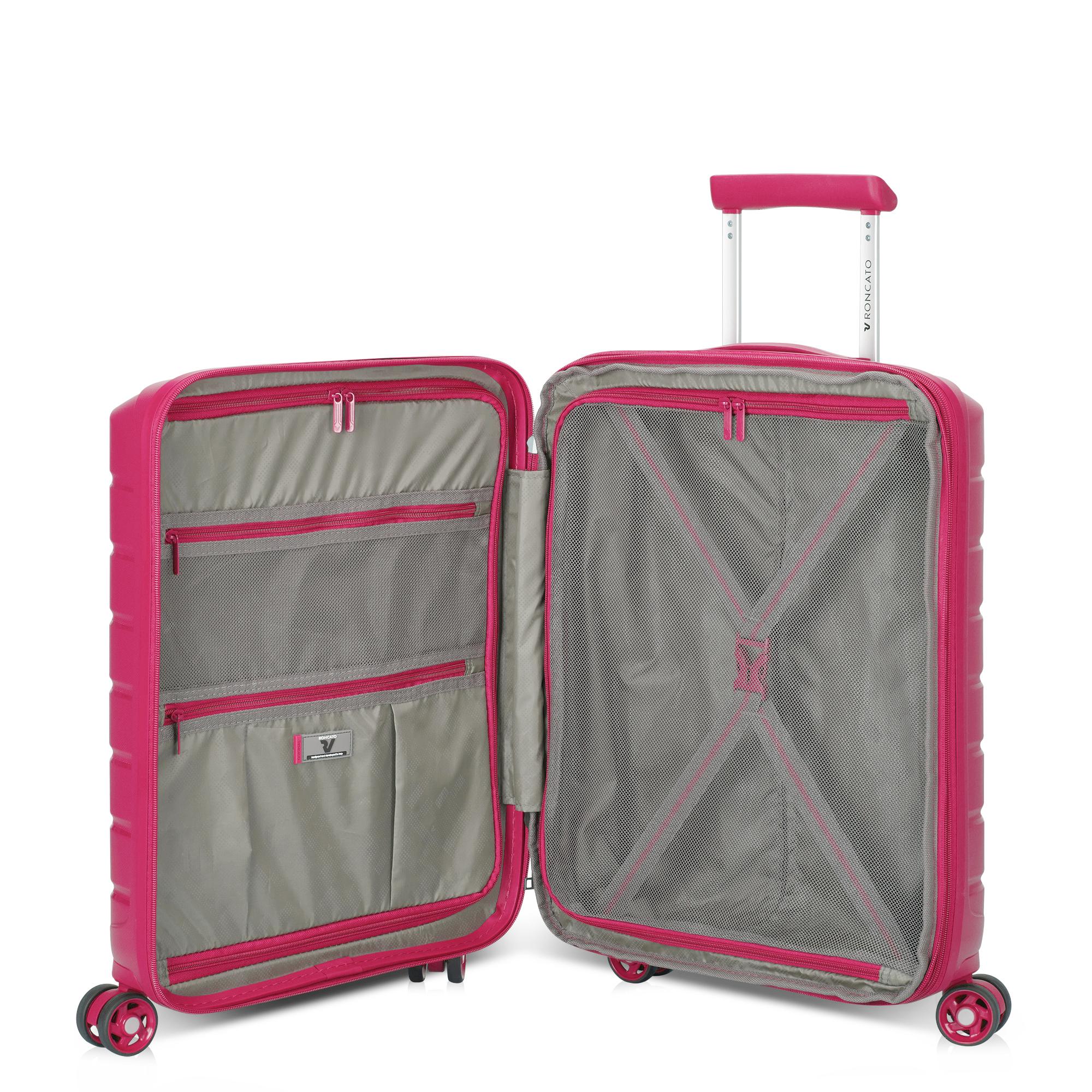 RONCATO Erweiterbarer Kabinentrolley B-Flying Line Magenta Farbe