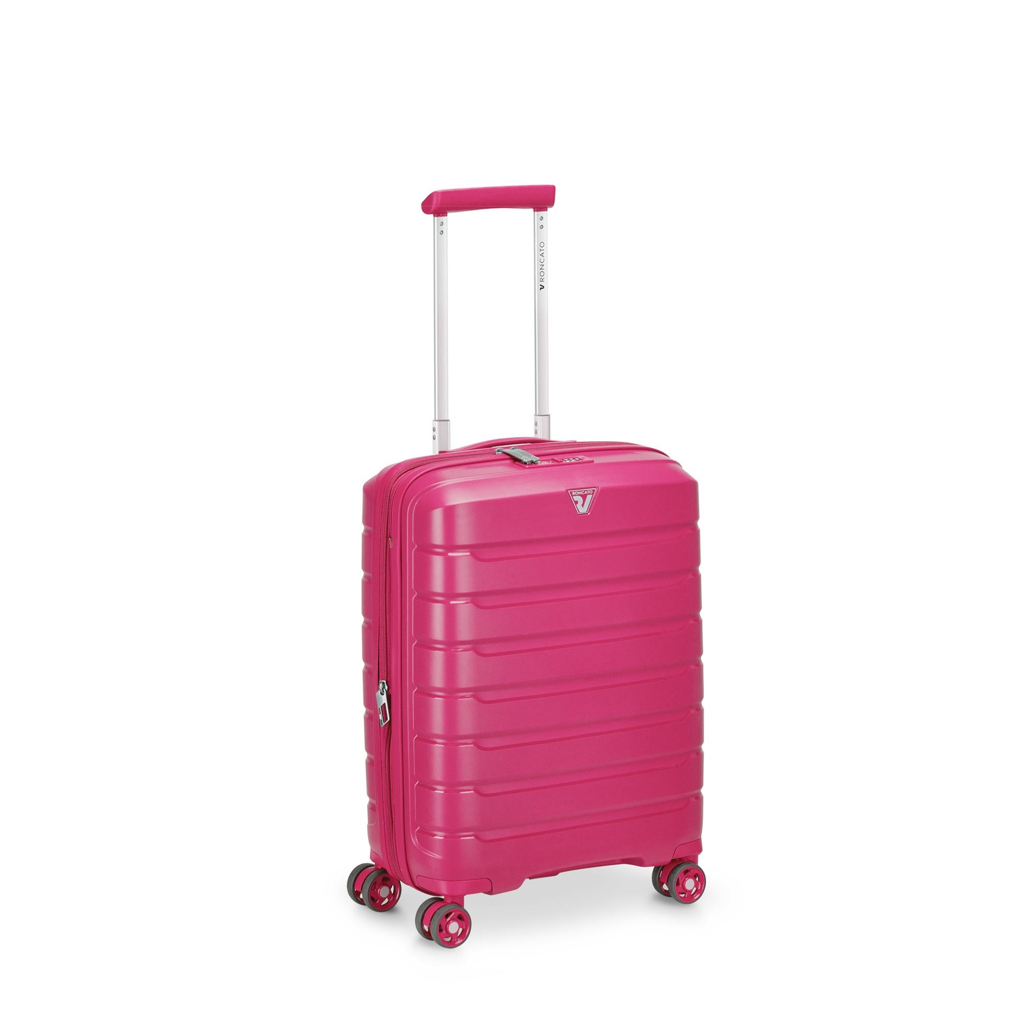 RONCATO Erweiterbarer Kabinentrolley B-Flying Line Magenta Farbe