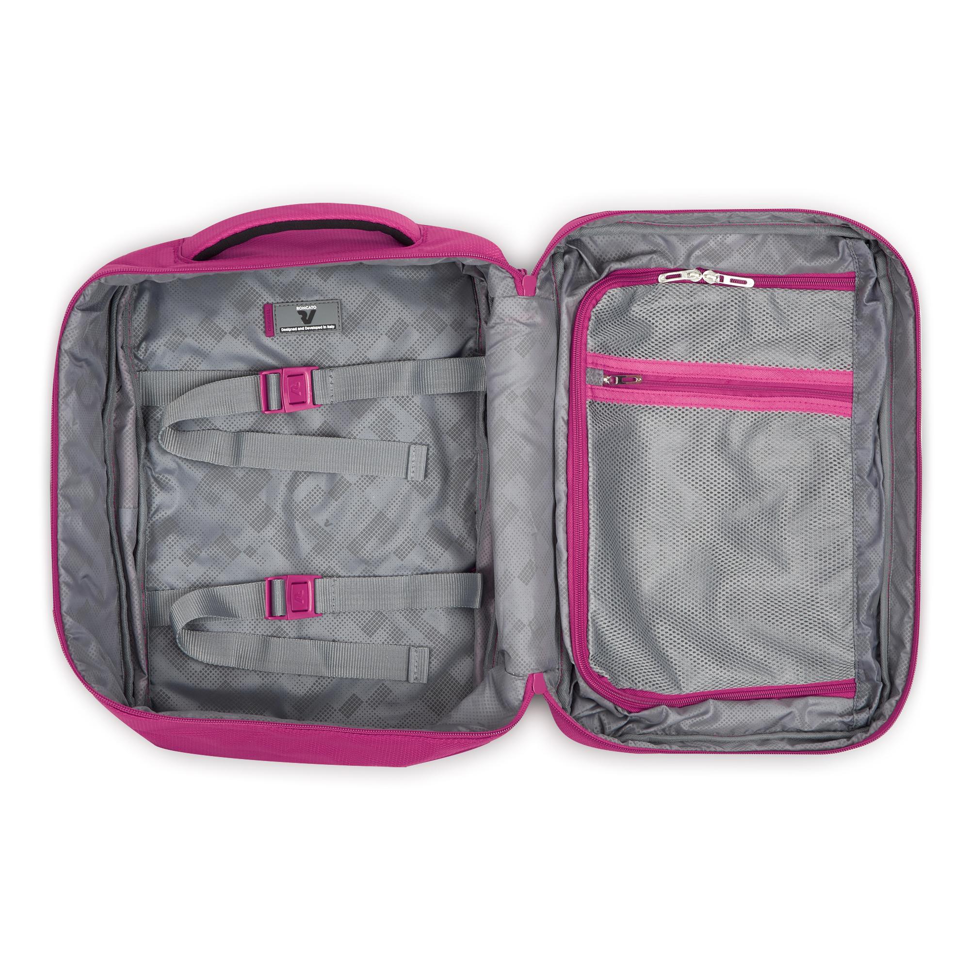 Ryanair Reiserucksack RONCATO Ironik 2.0 Magenta 40x25x15-20 cm