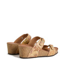 Sandali Donna con Zeppa 7cm 1A Classe Alviero Martini in Eco Nappa stampa Geo Classic 1128