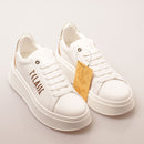 Sneakers Platform 1A Classe Alviero Martini linea Geo Mirage in Tessuto Gommato Bianco 1203