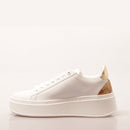 Sneakers Platform 1A Classe Alviero Martini linea Geo Mirage in Tessuto Gommato Bianco 1203