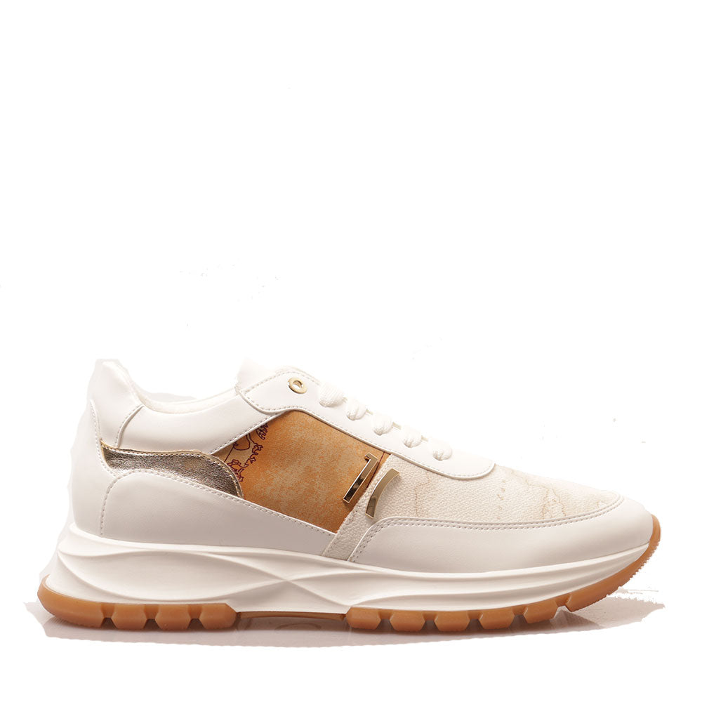 Sneakers Running 1A Classe Alviero Martini linea Geo Mix stampa Geo Classic e Geo White 1204