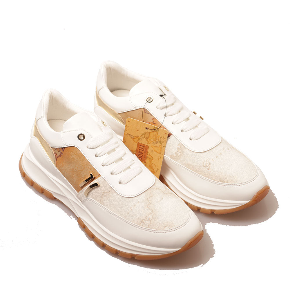 Sneakers Running 1A Classe Alviero Martini linea Geo Mix stampa Geo Classic e Geo White 1204