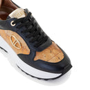 Sneakers Running 1A Classe Alviero Martini linea Geo Road Tibet in Eco Nappa Nera 1205