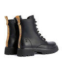 Anfibi Donna 1A Classe Alviero Martini in Eco Nappa Nera con Lacci con Strass 1235