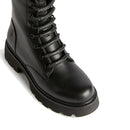 Anfibi Donna 1A Classe Alviero Martini in Eco Nappa Nera con Lacci con Strass 1235