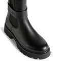 Stivaletti Bikers Donna 1A Classe Alviero Martini in Eco Nappa Nera con Logo 1236