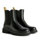 Stivaletti Beatles Donna 1A Classe Alviero Martini in Eco Nappa Nera con Inserto Geo Classic 1242