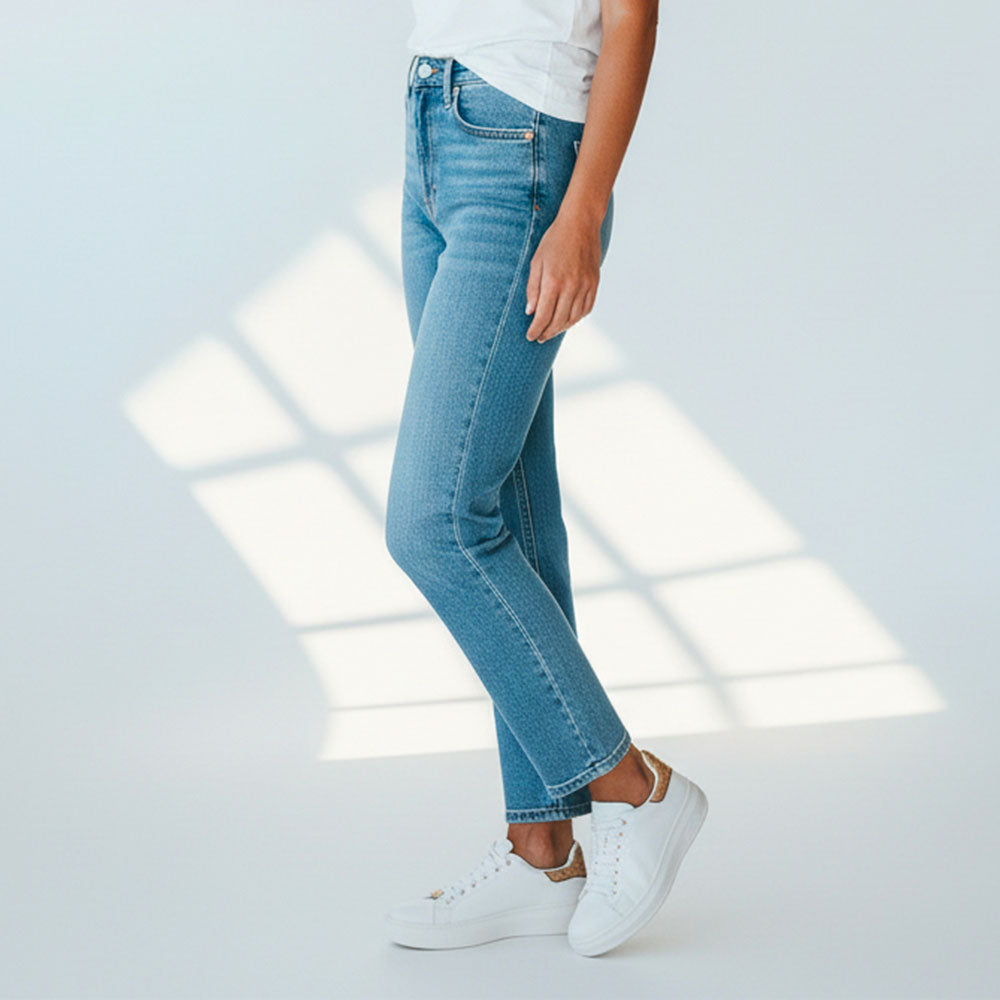 Sneakers Platform 1A Classe Alviero Martini in Pelle Bianca 1296