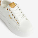 Sneakers Platform 1A Classe Alviero Martini in Eco Nappa Bianca con Dettaglio Geo Classic 1299