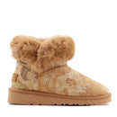 Stivaletti Imbottiti 1A Classe Alviero Martini stampa Geo Classic con Inserto in Lapin 1322