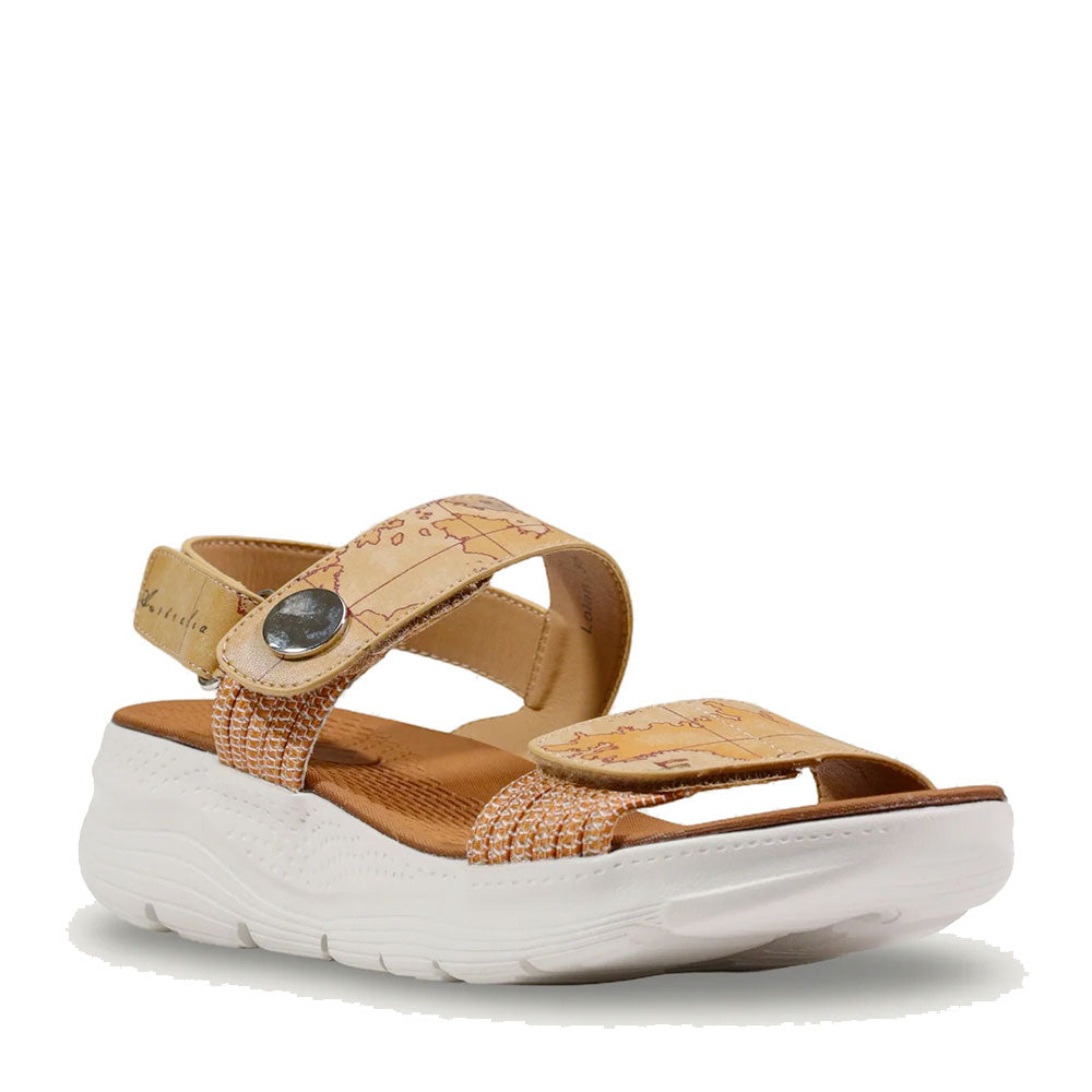 Sandali Donna 1A Classe Alviero Martini in Eco Nappa stampa Geo Classic 1409