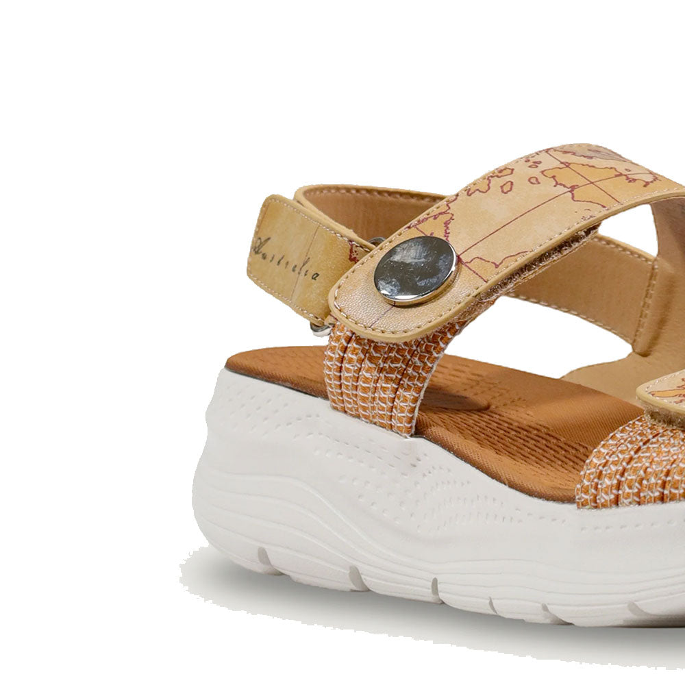Sandali Donna 1A Classe Alviero Martini in Eco Nappa stampa Geo Classic 1409