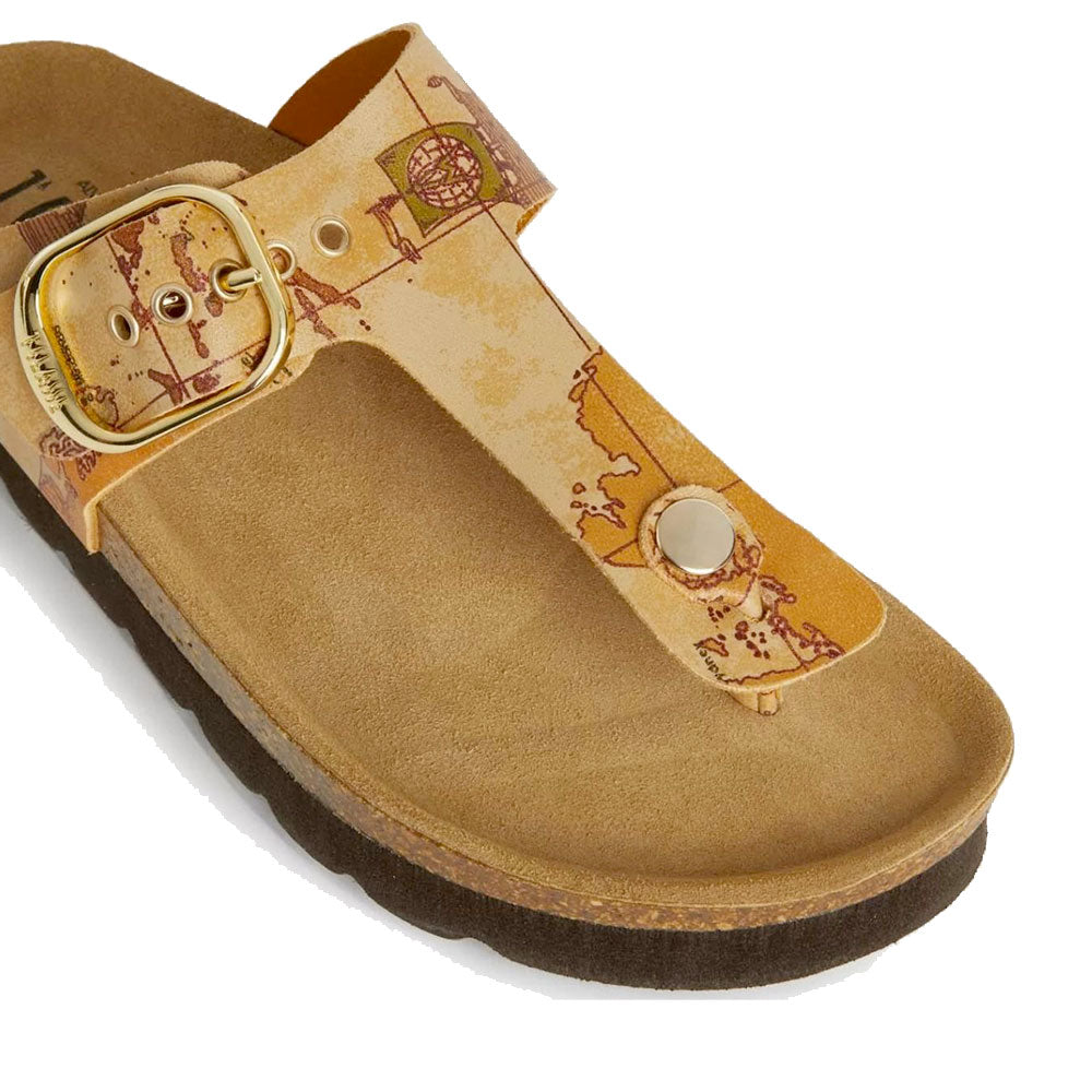 Ciabatte Donna Infradito 1A Classe Alviero Martini in Eco Nappa stampa Geo Classic 1425