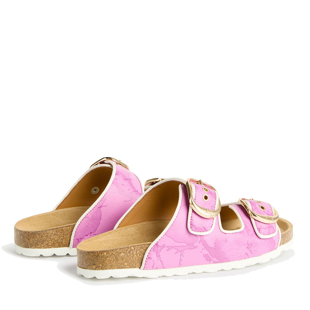 Ciabatte Donna Doppia Fascia 1A Classe Alviero Martini linea Soft Color Malva 1511
