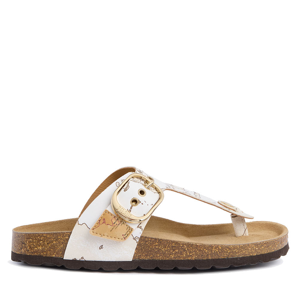 Ciabatte Donna Infradito 1A Classe Alviero Martini linea White Geo Mix 1512