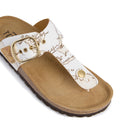 Damen-Zehensteg-Sandalen 1A Classe ALVIERO MARTINI Modell White Geo Mix 1512