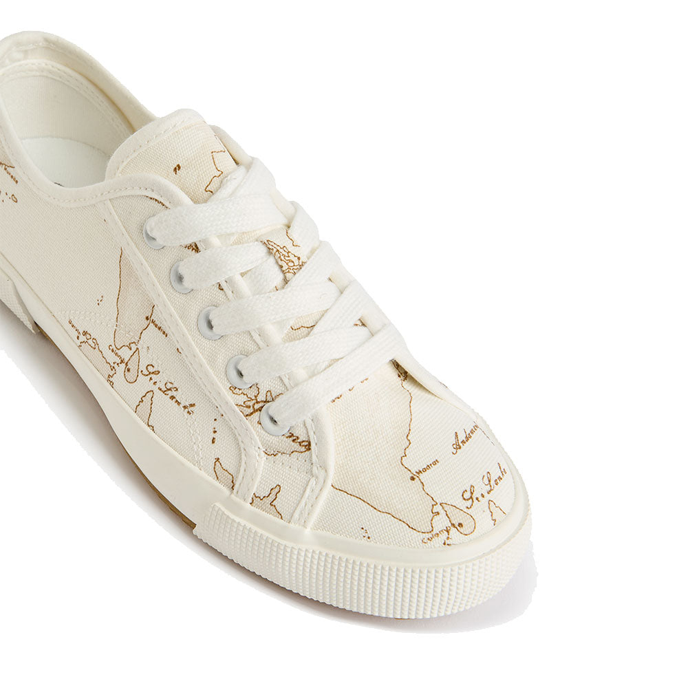 Sneakers Donna 1A Classe Alviero Martini in Canvas stampa Geo White 1517