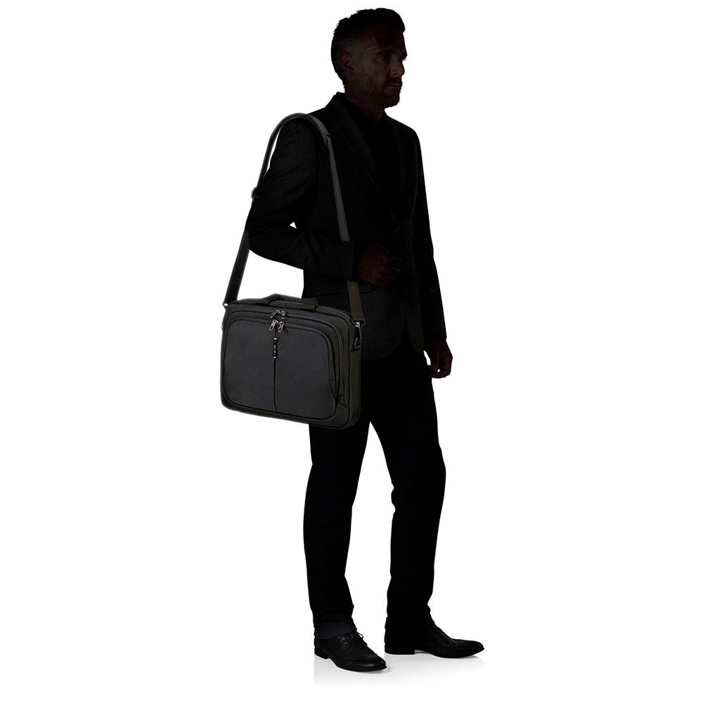 Cartella Due Manici Porta Pc 15,6" SAMSONITE linea Guardit 3.0 in Tessuto Nero