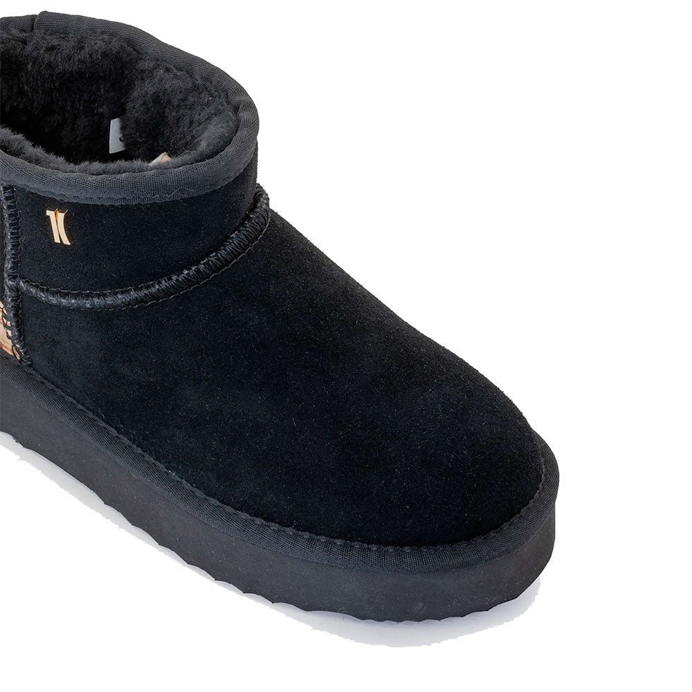 Stivaletti Imbottiti Donna 1A Classe Alviero Martini in Pelle Scamosciata Nera 1575